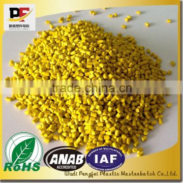 Color masterbatch Manufacturer, high quality PP/PE yellow masterbatch used for bottles, bags, toys, househould