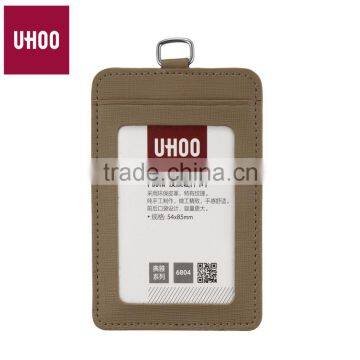 vertical leather id card holder