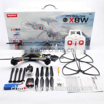 factory Hot selling syma X8W 4ch rc quadcopter drone 2.4Ghz 6-Axis FPV RC Quadcopter Drone with HD camera