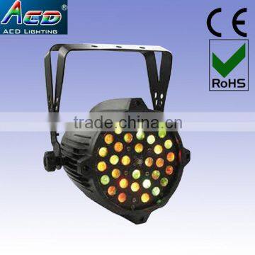 36*3w high power outdoor par light, full color led flash light, led stage par can