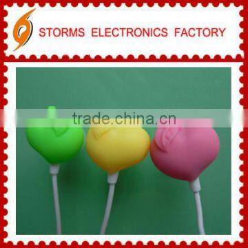 Hot Selling apple shape headphone&Earphones with micro For promotion
