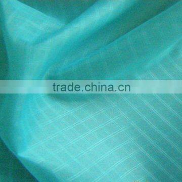 210t nylon double line check taffeta fabric/good quality fabric