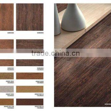 Wood like ceramic tiles with various color (MW615XXX)