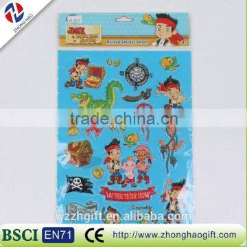 simple fashion cool colorful Puffy Sticker With High Quality