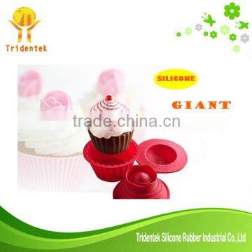 Durable Giant cupcake mold house shaped silicone bakeware