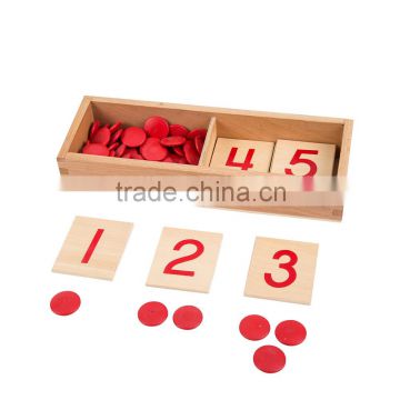 Wholesale montessori educational materials supplies for number puzzle 1-10