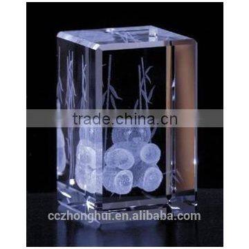 2016 Fashionable and cheap 3d crystal cube