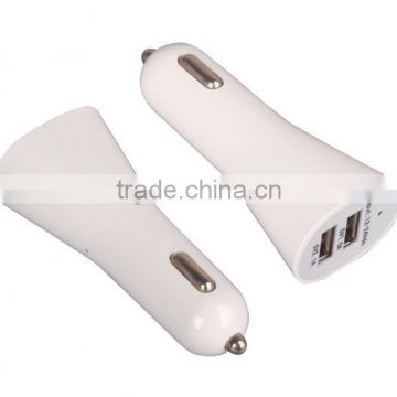 factory price 5V 1A 2.1A dual USB In-car charger for IPAD Iphone