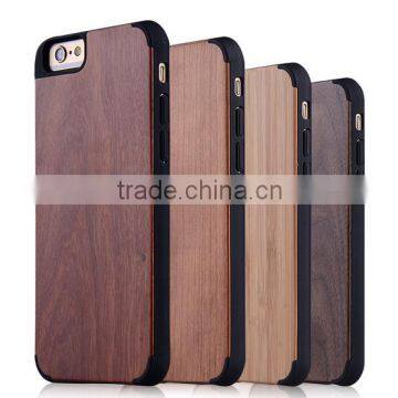 Hot sale PC Wood Phone Case two in one for Iphone 6/6 plus