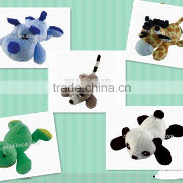 Hot sell animal plush bookmark toy, lovely stuffed animal book