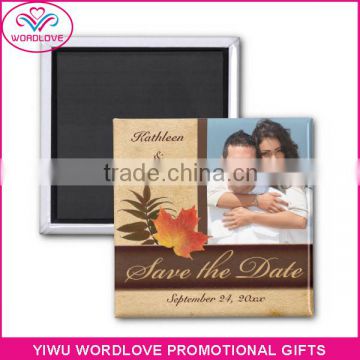 Promotional Custom Creative Square Metal Tin Fridge Magnets