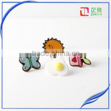 2016 latest new brooch design korea flower brooch pins set