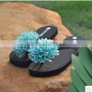 2015 fashion new style flower sandals shoes PE beach outdoor