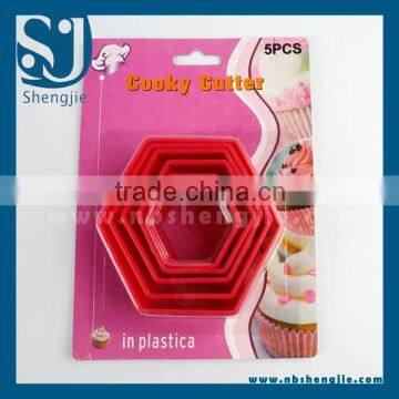 Trade Assurance Plastic Hexagon Shape Cake cutter mould