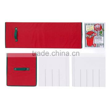 Christmas Paper Folding Storage Box, Christmas Storage Chest Box With Lid Red photo-3