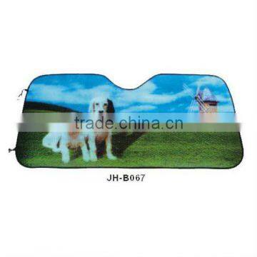 Car front sun shade with customized logo and picture