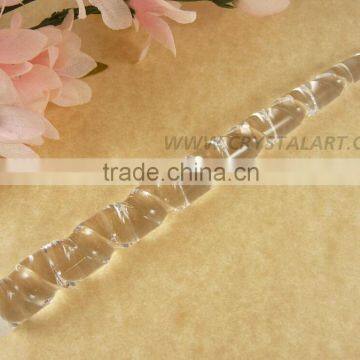 Crystal Quartz Twisted Healing Wand