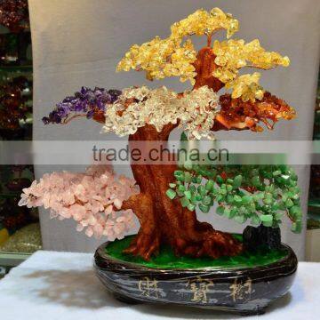 New Fashion Quartz Stone Crystal Sculpture Tree Shape photo-2