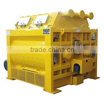 Dual-Horizontal-Shaft Forced Concrete Mixer