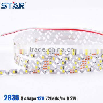 SMD2835 Led Flexible Strip Waterproof 72leds/m 0.2w/led LED Tape