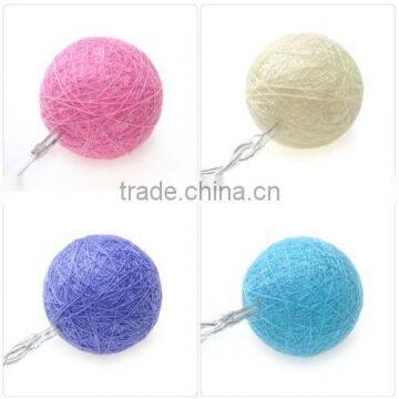 Christmas Decoration Multicolor Battery Cotton Ball String Light photo-4