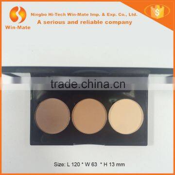 High-end 3 Pan Contour, Bronzer, Highlight Matte Colors Custom Eyeshadow Palette photo-4