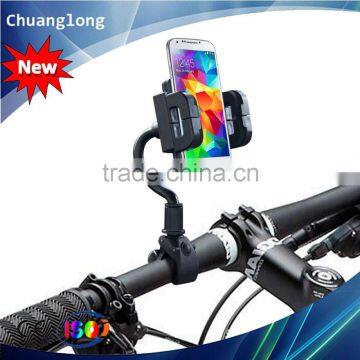 Flexible gooseneck design anti-slip motorcycle phone holder for smart phone