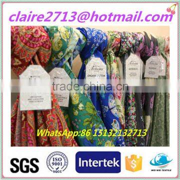 China supplier viscose printed spun rayon fabric