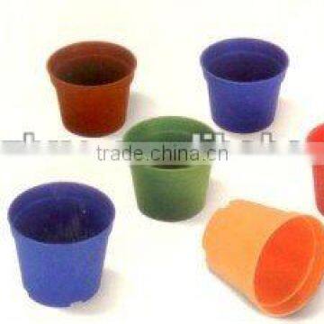 3" inch color pot is plastic flowerpot for wholesale which is colorful