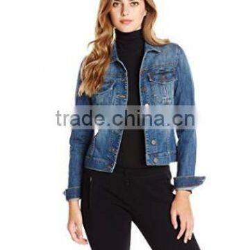 USA Top design Women's Amelia Denim Jacket In Fervent