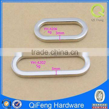 Handbag Handle Zinc Alloy Strap Buckle Metal Oval Shape o Ring Buckle YH4202