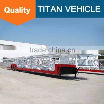 Enclosed 11 car auto tranporter vehicle , open 6 car 10 car hauler truck trailer for sale