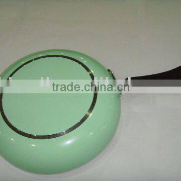 aluminium slicon handle frying pan