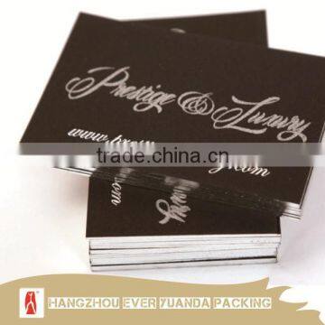 black cardboard edge gilding silver ink business card