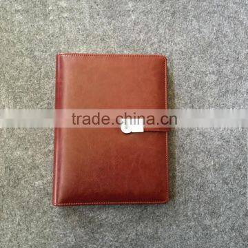 Best quality PU spiral diary with USB with 4GB