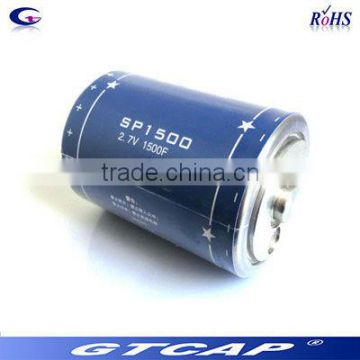 hot sale 2.7v 1500 farad capacitor super capacitor