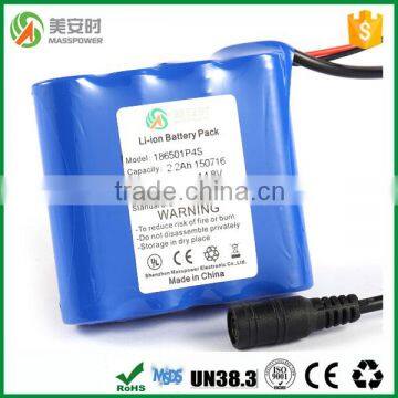 14.8v 2200mAh Li ion Battery Pack with UL