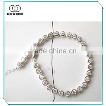 Manufacturing clear zircon stone bracelet