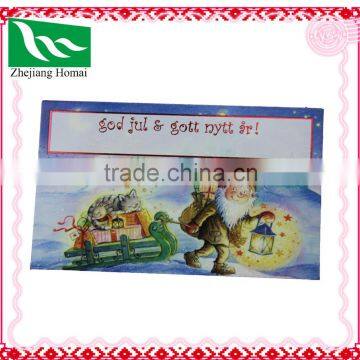 Custom full color printing Christmas postcard