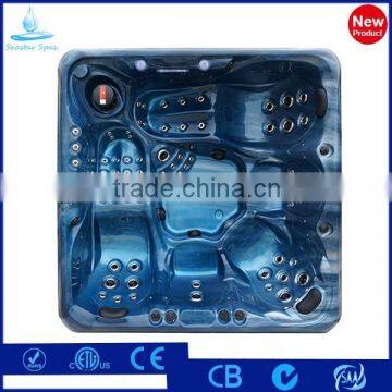2 Lounges 3 Seats Acrylic Balboa Control System Outdoor Large Size Spa