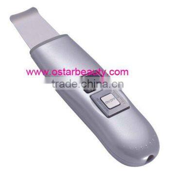 Electric face exfoliator ultrasonic skin scrubber portable for scrubber machine