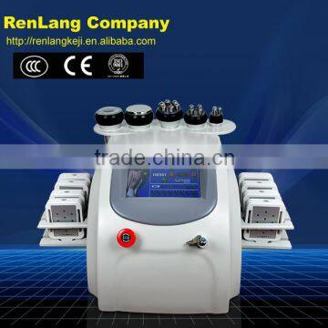 Professional 6 in 1 lipo cavitation slimming machine price/ lipo laser cavitation radio frequency weight loss