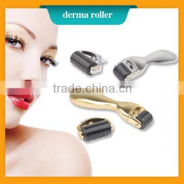 Hair Restoration Hair Loss Treatment Stainless Micro Skin Derma Microneedle Face Roller System Roller Golden DRS Derma Rolling System With Medical Grade Facial Microneedle Roller System photo-2