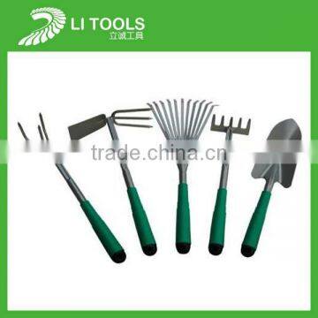 5 PCS wood handle iron kids garden tool set