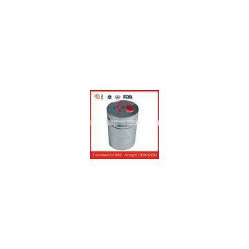 round Chemical tin box