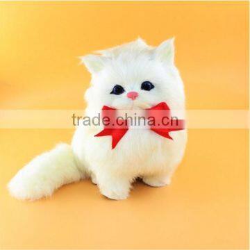 simulation animal Desk or car ornaments small rabbit fur cat