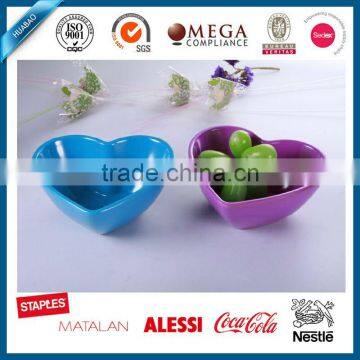 love heart shape melamine cup colerful custom designs,ice cream cup
