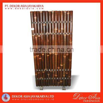 Black Bamboo Fence