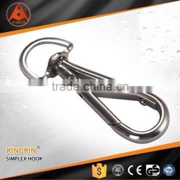 high quality mental simplex hook with Swivel Stainless Steel snap hook