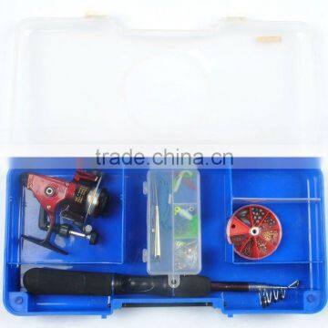 telescopic rod reel fishing combo